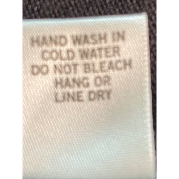 Cache Cardigan Womens M Black Draped Asymmetric Hem Lightweight Lagenlook Preppy - Picture 5 of 8